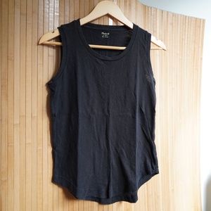 Madewell Sleeveless Black Shirt - XXS